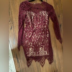 Red dress from lulus